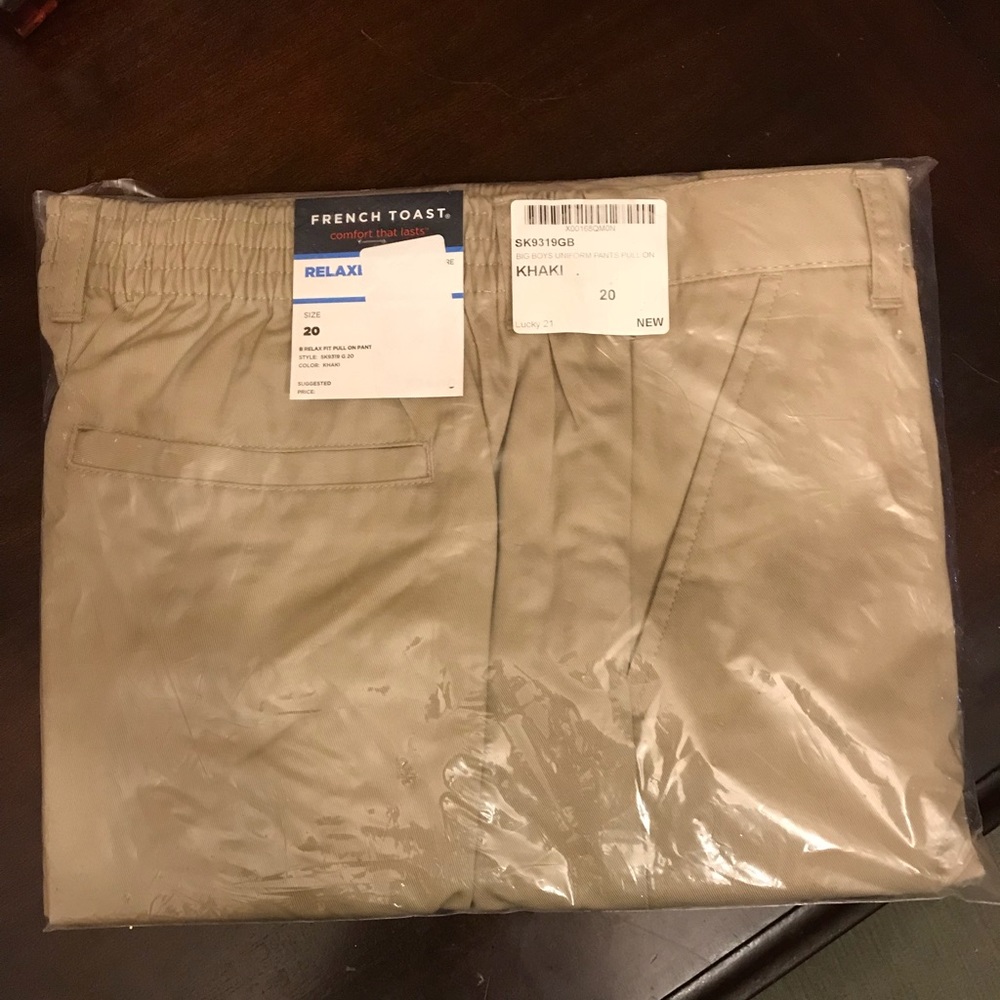 Big Boys Relaxed Fit School Uniform Khakis